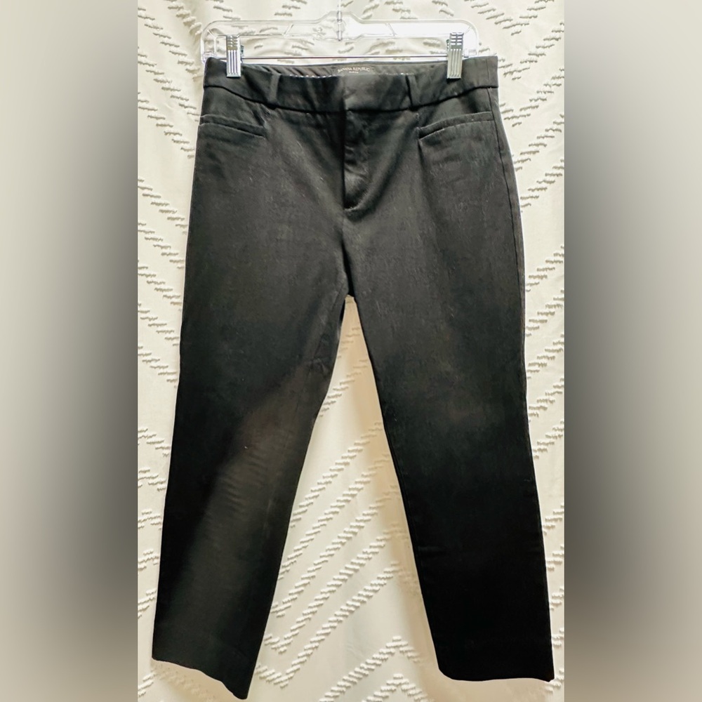 Banana Republic Sloan Black Pants Size 6 Short
